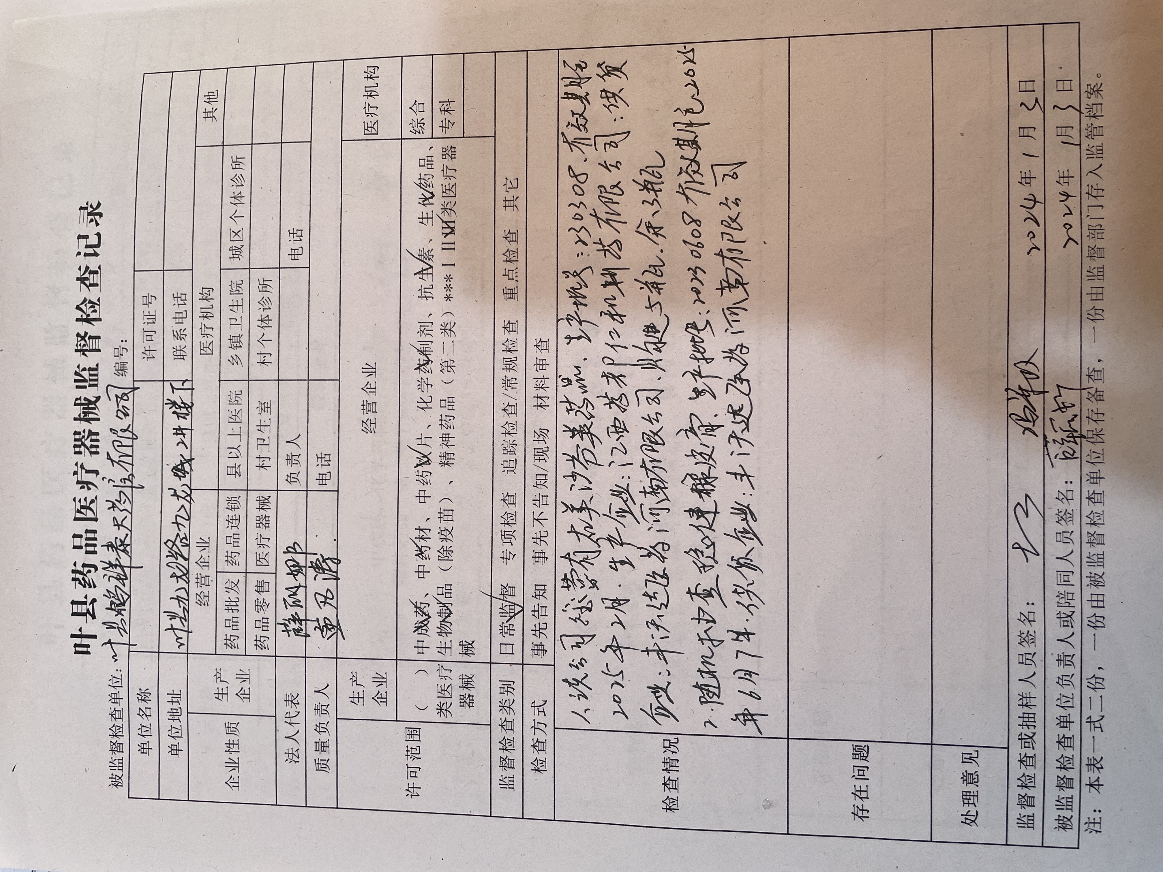 叶县鹤祥泰大药房有限公司监督检查结果.jpg